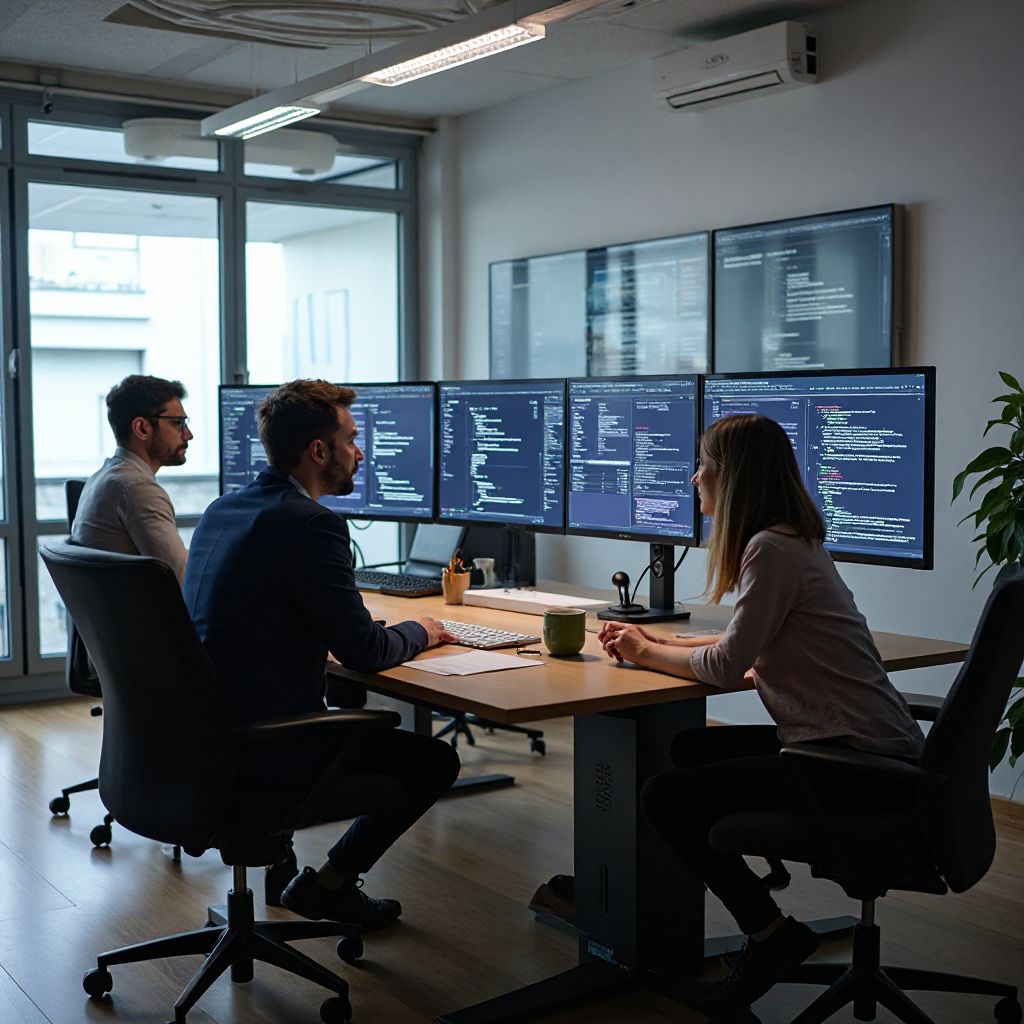 Echipa AI România în fața sediului din Oradea